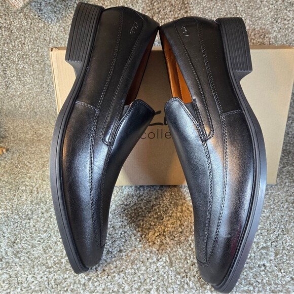 Clarks Mens Tilden Free Black Leather NEW Size 13 - Picture 5 of 8